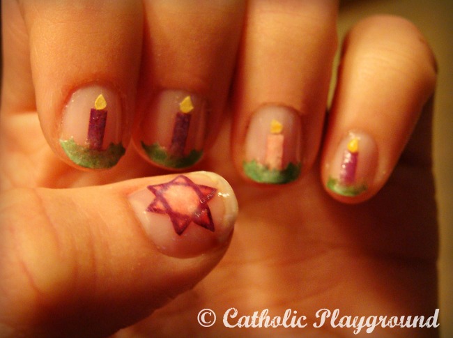 advent nail art