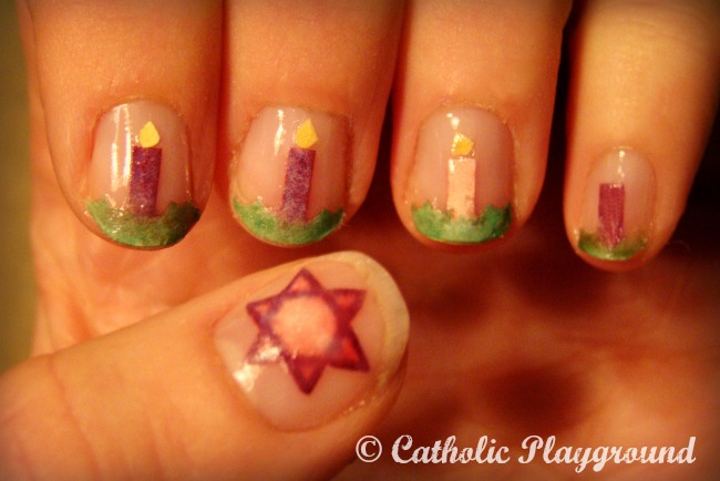 advent nail art