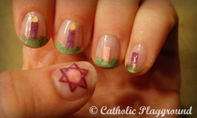 advent nail art