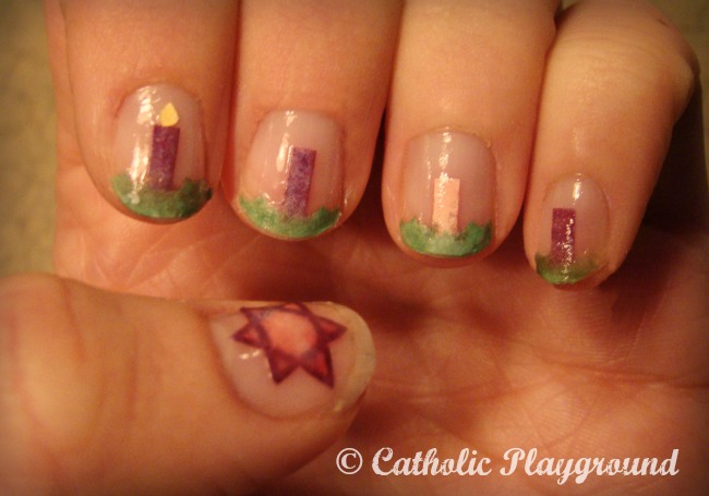 advent nail art