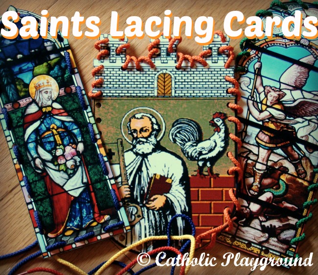 saints lacing cards