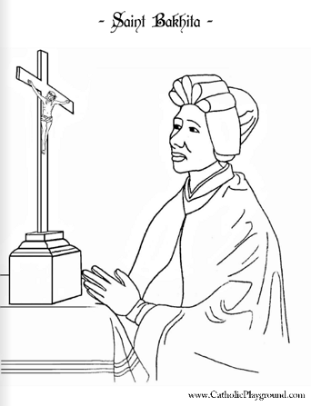 bakhita coloring page