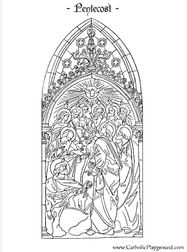 pentecost coloring page