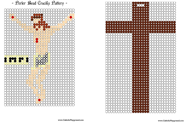 perler bead crucifix