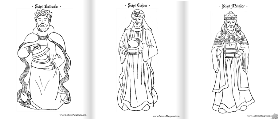 wise men coloring pages