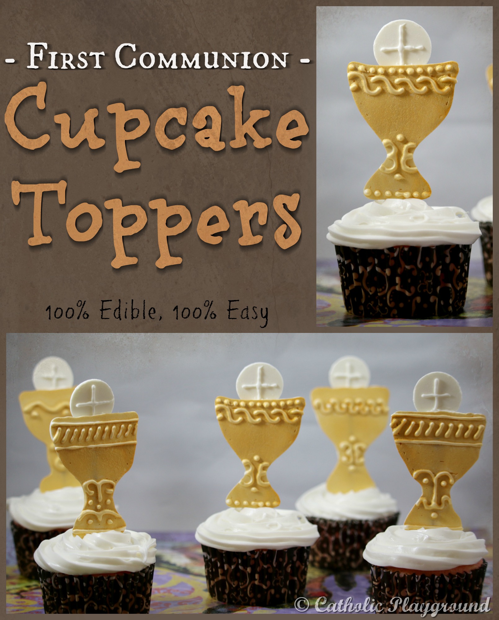 catholic cupcake toppers