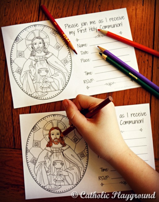 printable first communion cards