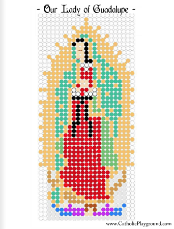 our lady guadalupe perler bead project