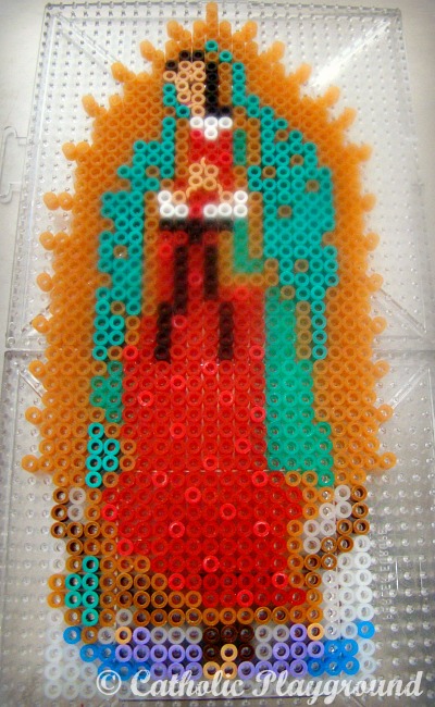 our lady of guadalupe perler