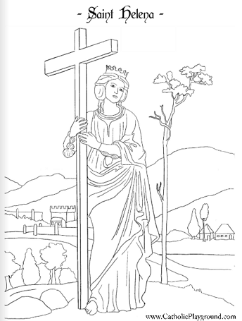 saint helen coloring page