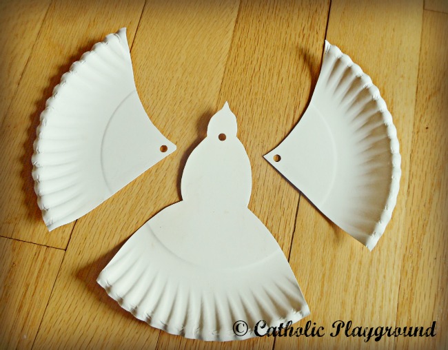 paper plate dove