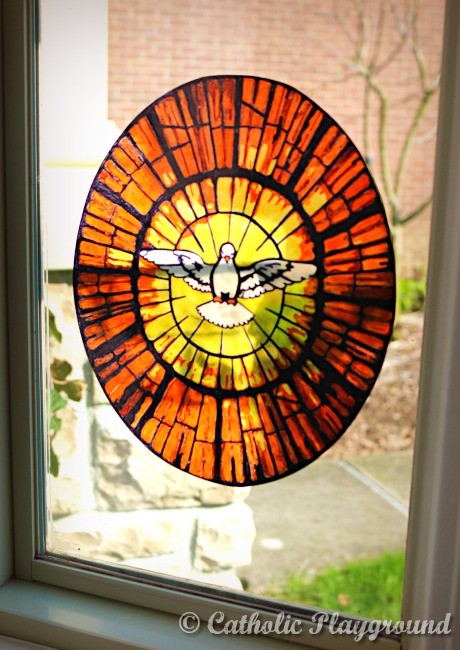 holy spirit stained glass