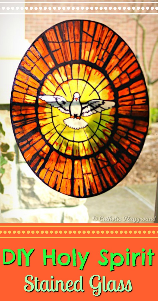 diy holy spirit stained glass