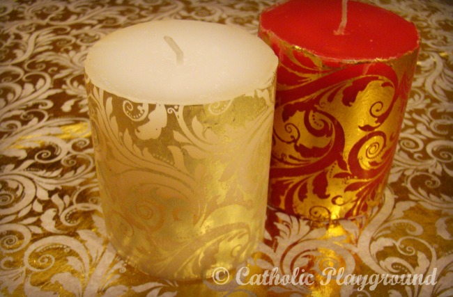 diy christmas candles