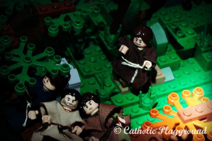 agony in the garden in legos