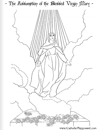 assumption coloring page