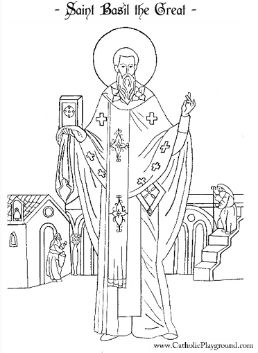 saint basil the great coloring page