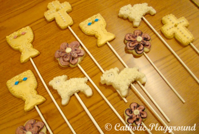 first communion cookie basket