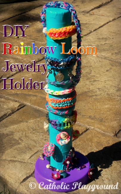 diy rainbow loom holder
