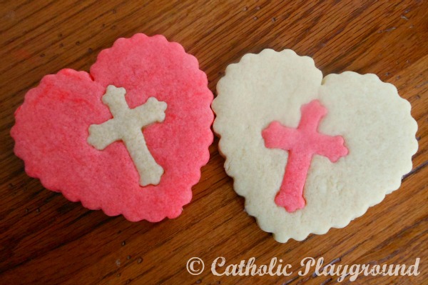 valentine heart cookies