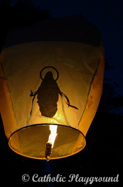feast of the assumption flying lantern