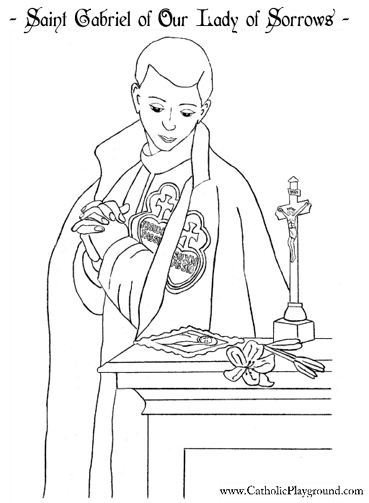 saint maxamillion kolbe coloring pages - photo #31