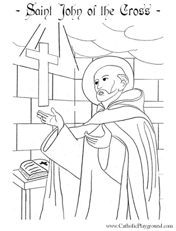 st john of the cross coloring page