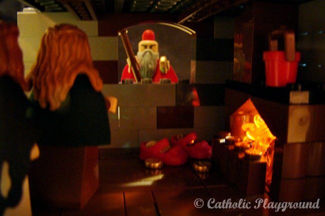 story of saint nicholas in legos