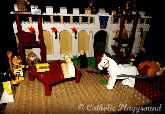 the life of moses in legos