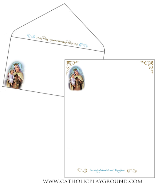 our lady of mount carmel stationery