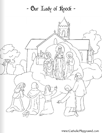 our lady of knock coloring page