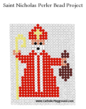 saint nicholas perler bead project