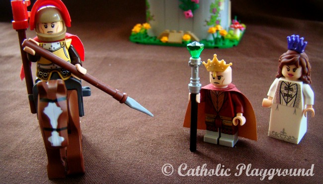 saint george and the dragon in legos