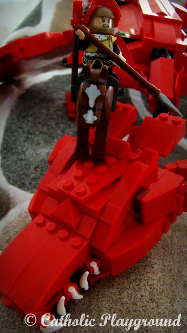 saint george and the dragon in legos