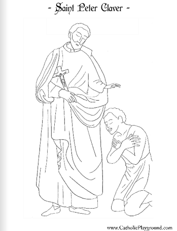 saint peter claver coloring page