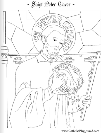 saint peter claver coloring page