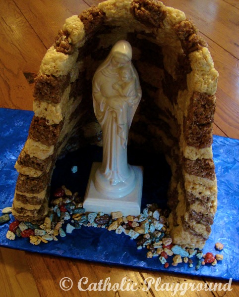 rice krispie mary grotto