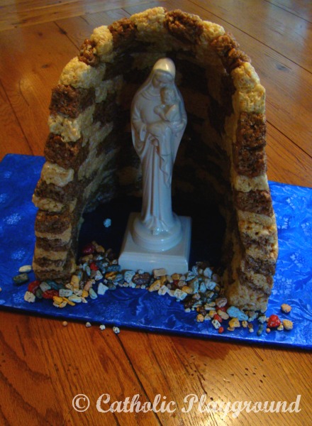 rice krispie mary grotto