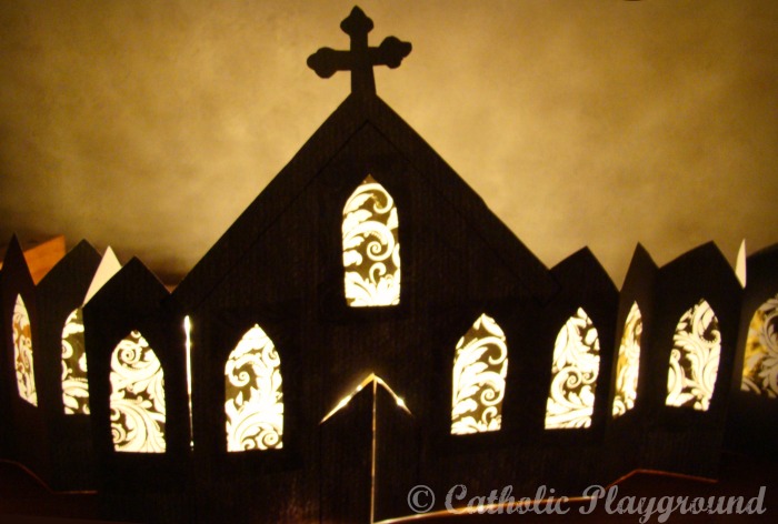 church silhouette craft