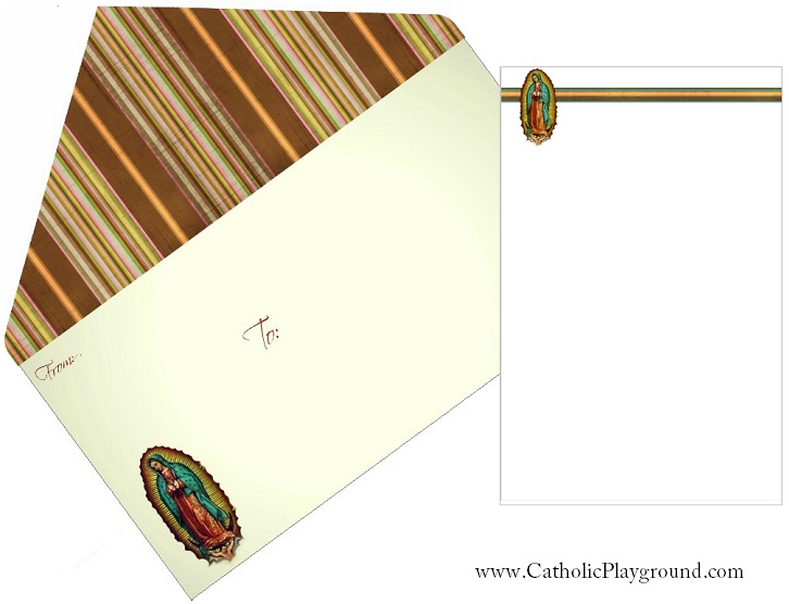 our lady of guadalupe stationery