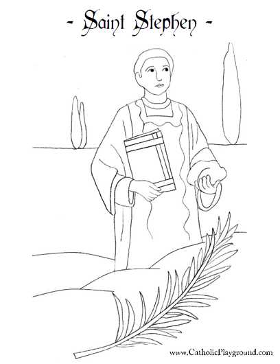 saint stephen coloring page