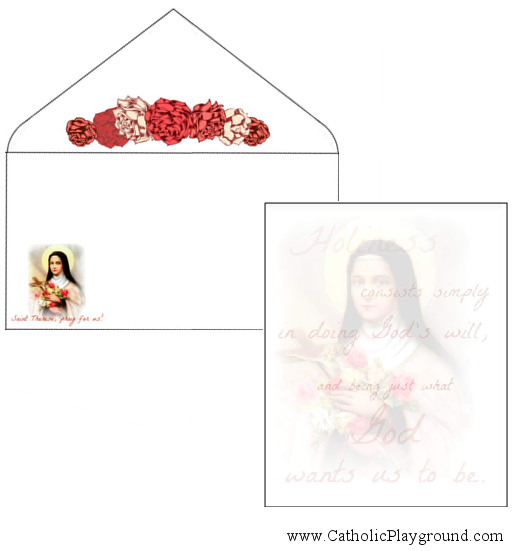 saint therese stationery