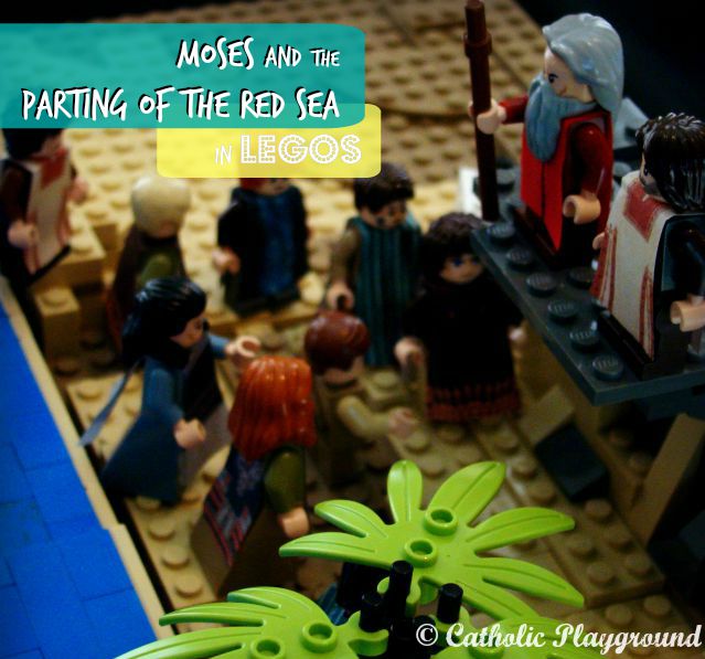 parting of the red sea in legos