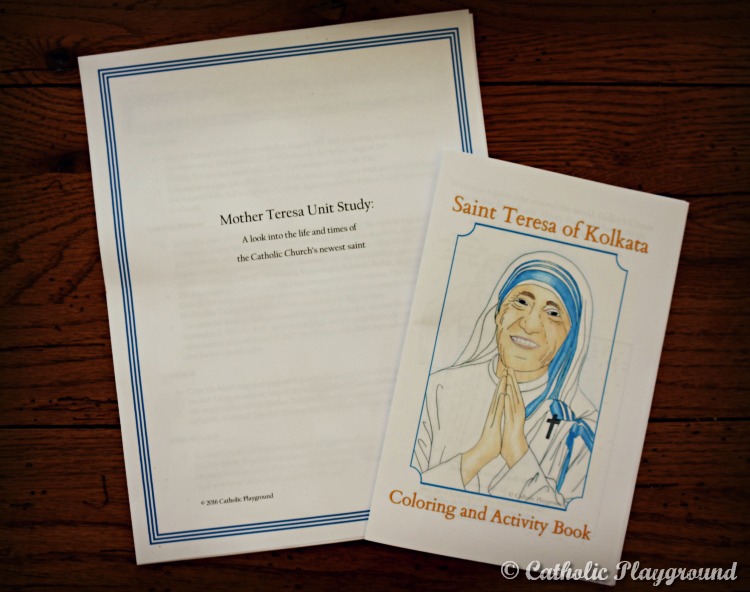 mother teresa coloring book