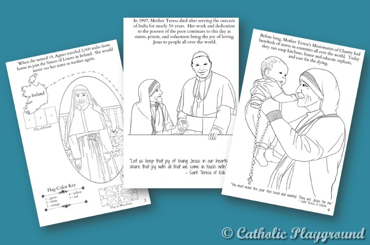 mother teresa coloring book