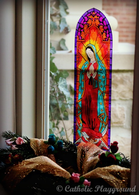 our lady of guadalupe stained glass