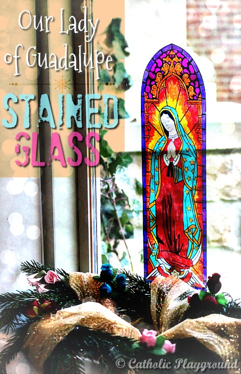 our lady of guadalupe stained glass