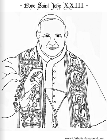 john xxiii coloring page