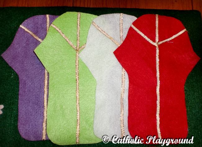 felt board vestments