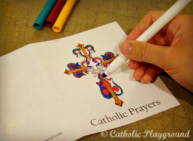 Angelus Prayer Coloring Page 